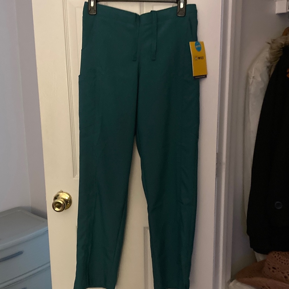 WonderWink green scrub pants petite small new with tag